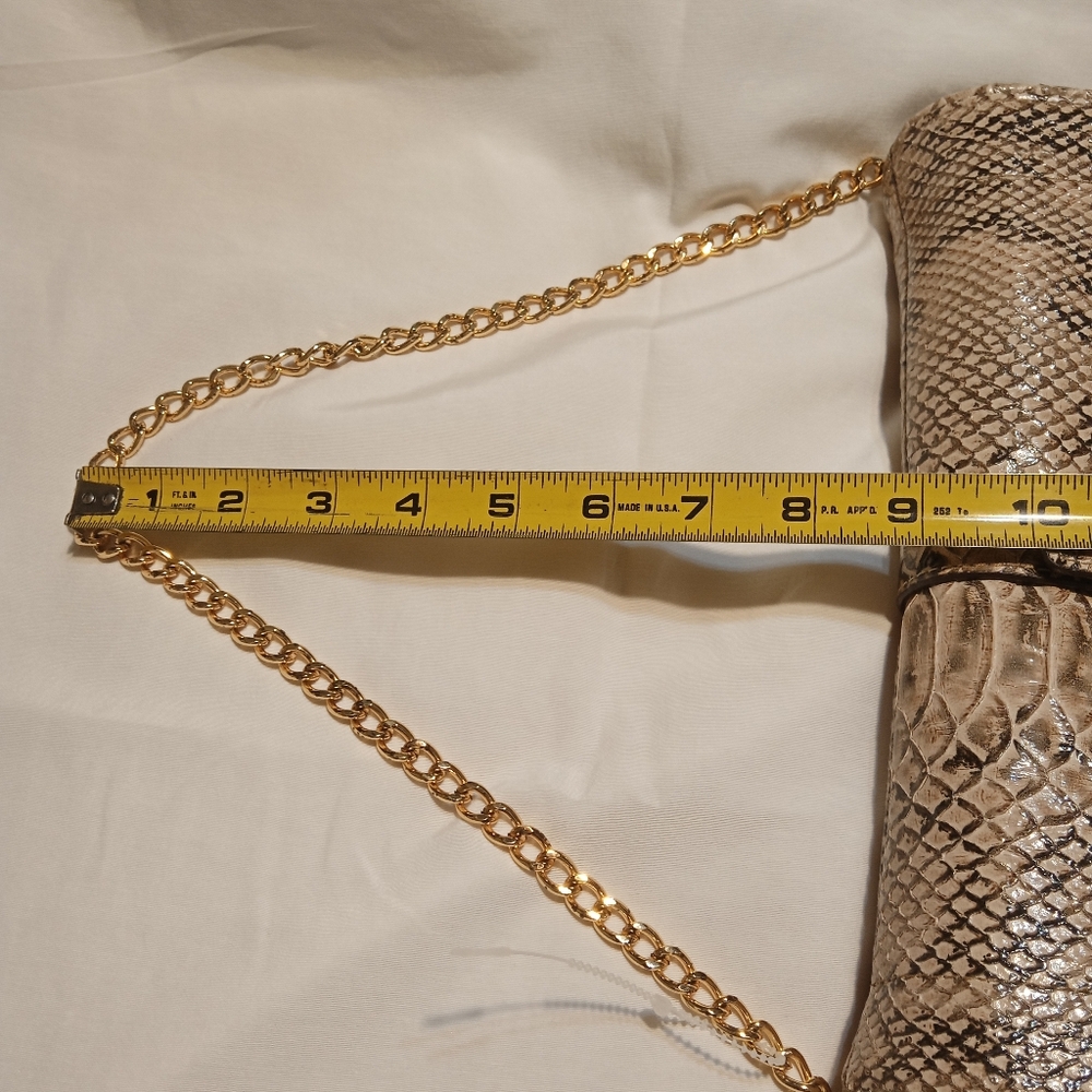 Prada Python Pattern Shoulder Bag - Tan and Cream - Picture 10 of 14